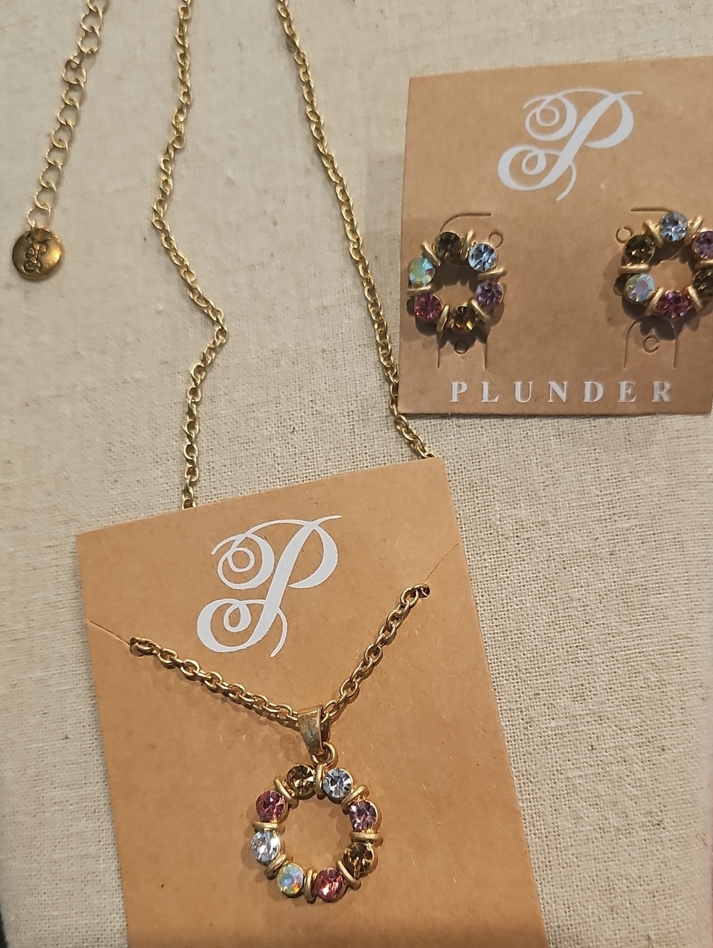 New Plunder Necklace & Earring Set